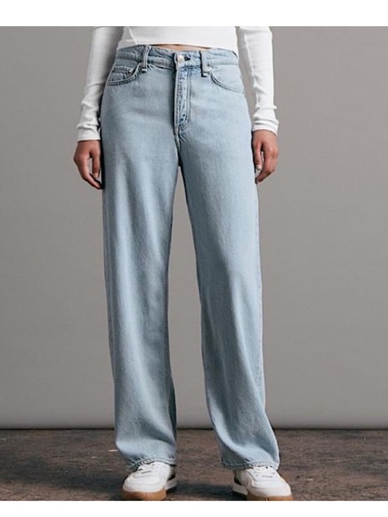 rag & bone Denim - Rag & Bone Logan Featherweight Denim Low Rise Wide Leg in Blossom Light Wash 26